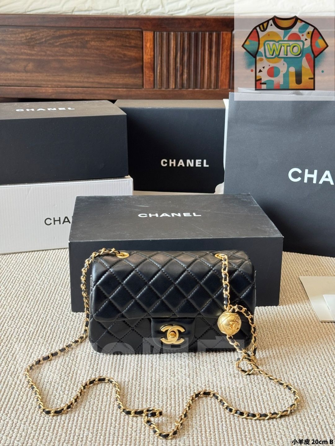 今日 Chanel G en Ball Square Flap Bag 小羊皮バージョン Arrival WT 0輸入