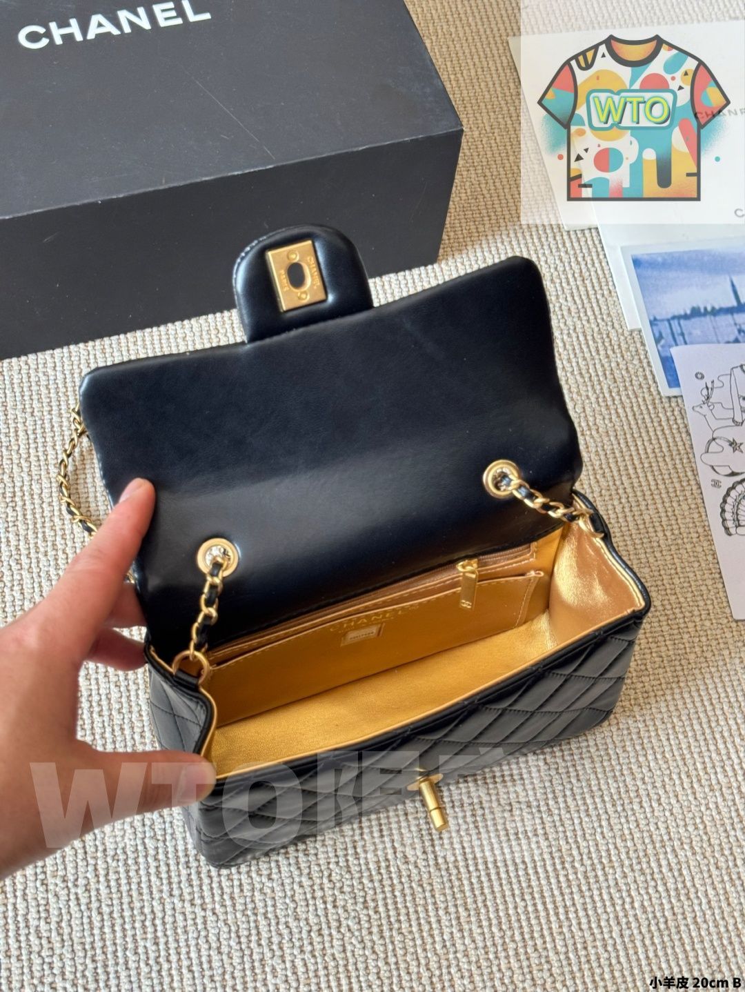 WTO通販 Chanel G en Ball Square Flap Bag 小羊皮バージョン Arrival -WTO輸入-FZT 24 トートバッグ バッグ