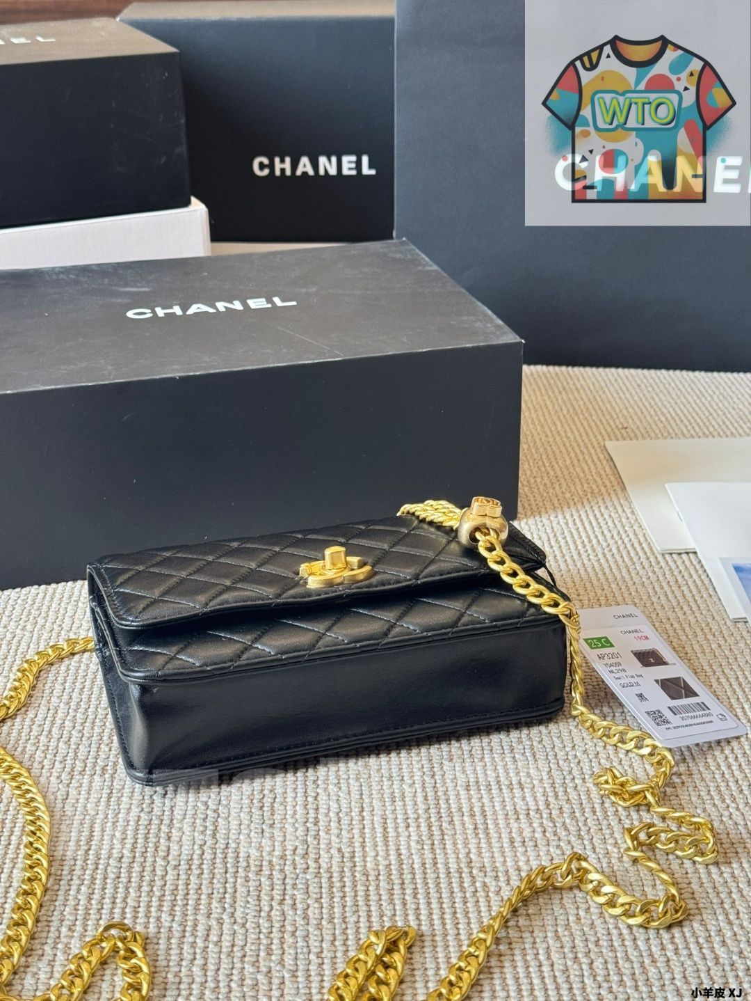  WTO通販 Vintage Chanel ラブリング ファンデュボ Love Lock Wallet on Chain -WTO輸入-VFK 68 トートバッグ バッグ