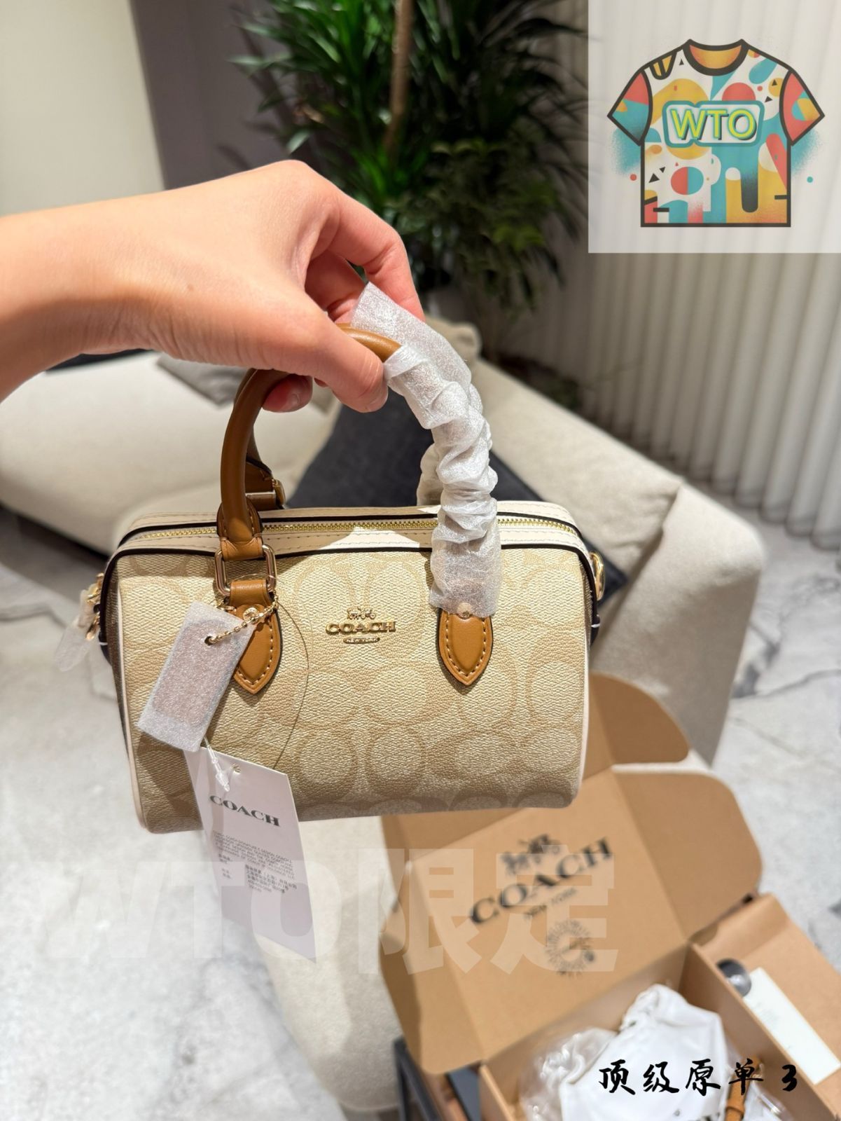 WTO通販 Coach Rowan ミニボストンバッグ 2025 Model-WTO輸入-KAY 01