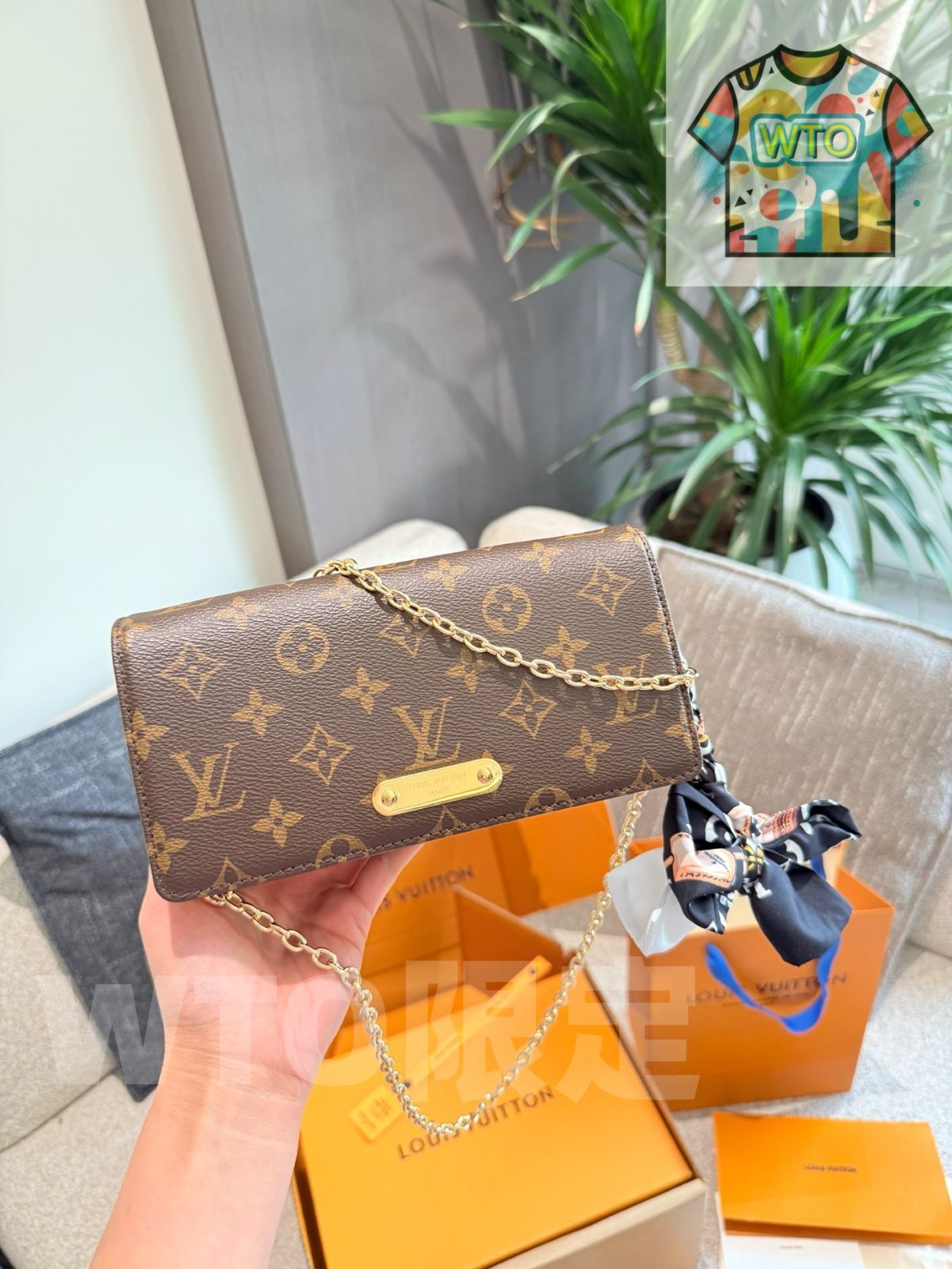  WTO通販 LV WALLET ON CHAIN LILY ハンドバッグ 2025 Model-WTO輸入-WGT 20 トートバッグ バッグ