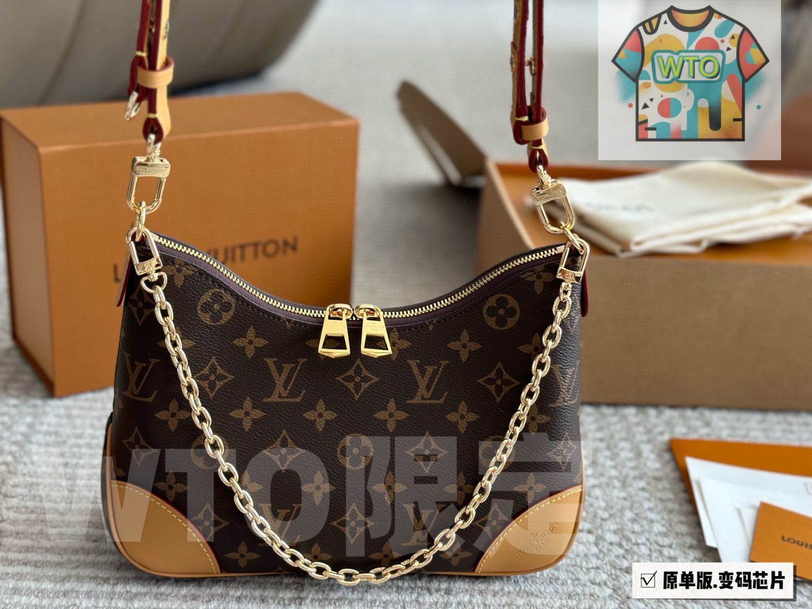 今日 Louis Vuitton Monogram バッグ ヴィンテージ ハーフムーン 全鋼ハードウェア NFC 対応 WT 0輸入