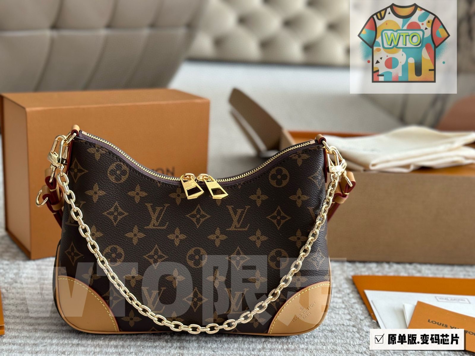 今日 Louis Vuitton Monogram バッグ ヴィンテージ ハーフムーン 全鋼ハードウェア NFC 対応 -WT 0輸入 トートバッグ バッグ