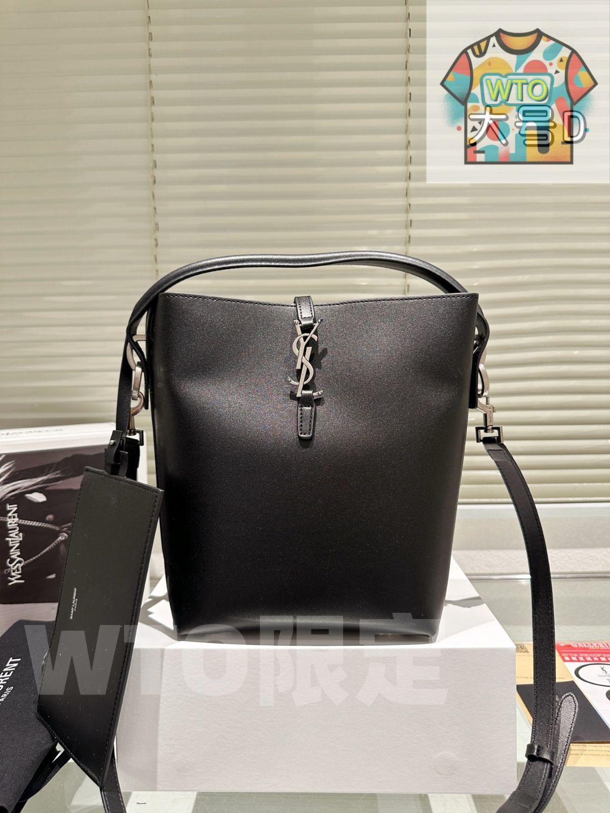 WTO通販 YSL Black G Bucket Bag ブラックゴールド バケットバッグ 19 26 cm WTO輸入 ZAK 68