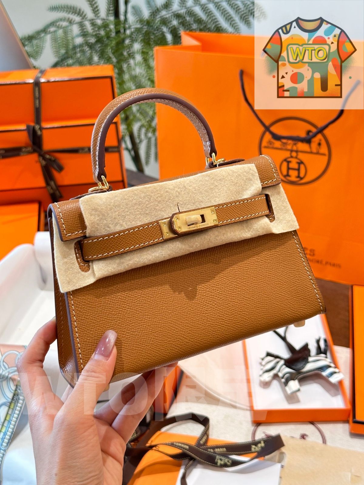 WTO通販 Herm s Mini Kelly 2 nd アップグレード レザー バッグ-WTO輸入-FMH 26