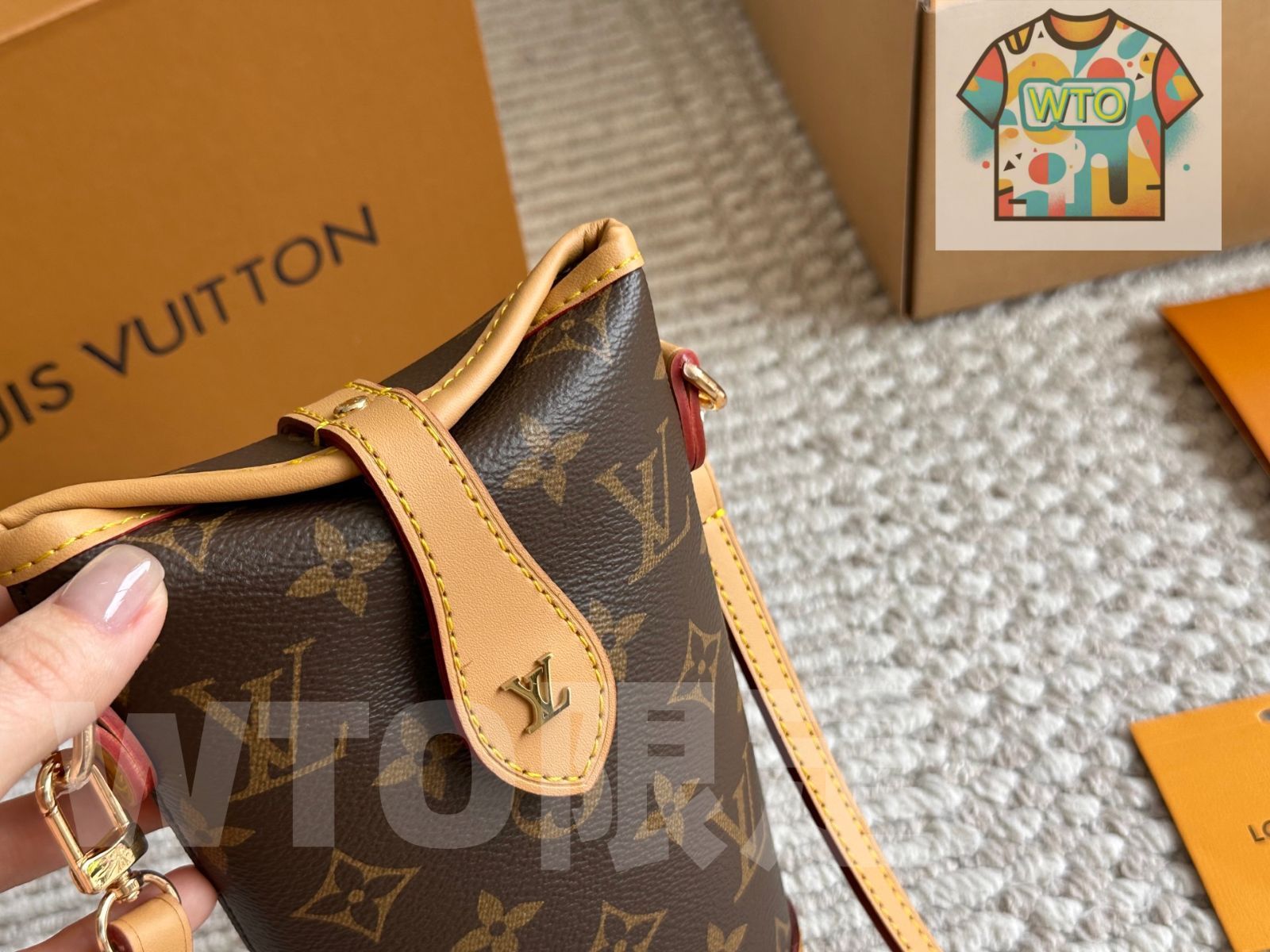 WTO通販 L Brand Nano F me French Fries Bag ブランド フォルデミー フレンチフライズ バッグ-WTO輸入-VOP 85 ストライプ柄 模様入り