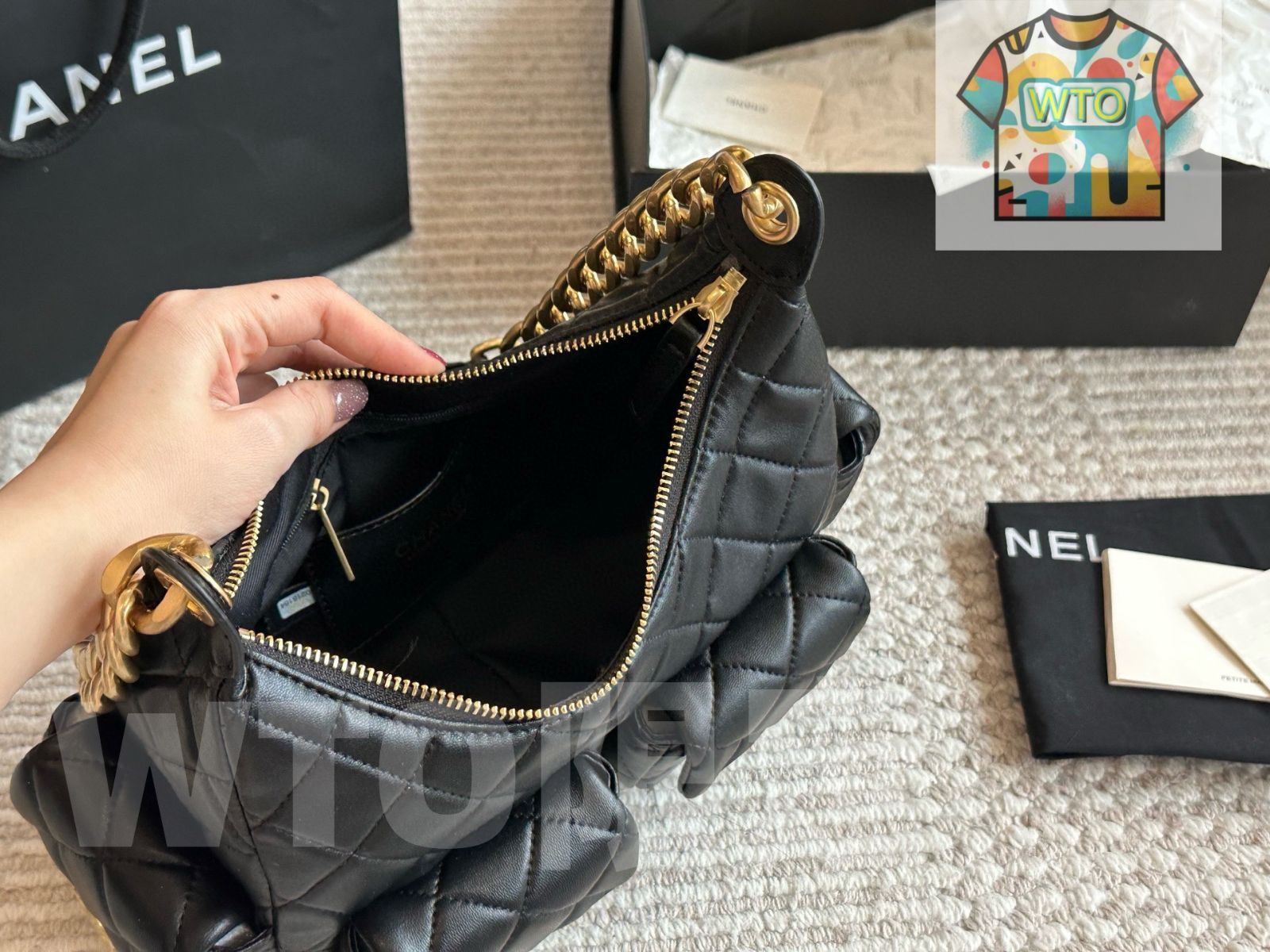  WTO通販 Chanel Vintage Bowling Bag ヴィンテージ ボウリング バッグ-WTO輸入-DRJ 52 トートバッグ バッグ