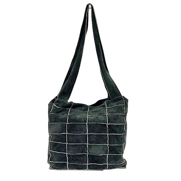 シャネル CHANEL チョコバー ブラック スエード バッグ トートバッグ レディース