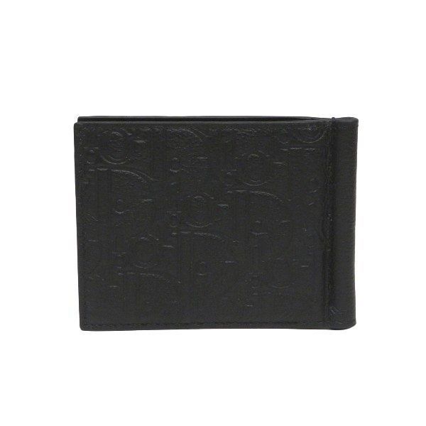 ディオール Dior オブリーク ジャガード マネークリップ 2つ折り財布