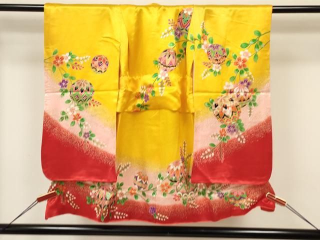 当店オススメ 平和屋着物[]七五三 女の子 3歳 祝着 三つ身 長襦袢(単
