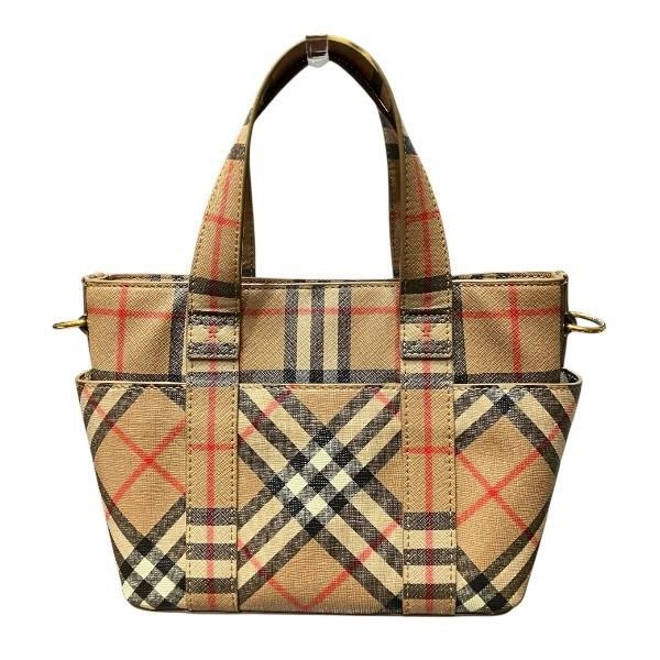 バーバリー BURBERRY ロンドン ロゴアップリケ ヴィンテージチェック 2way バッグ ハンドバッグ ショルダーバッグ レディース