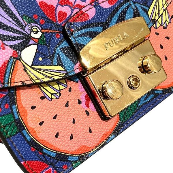 男性らしい フルラ メトロポリス ミニ クロスボディ ポシェット チェーンショルダー バッグ ショルダーバッグ レディース