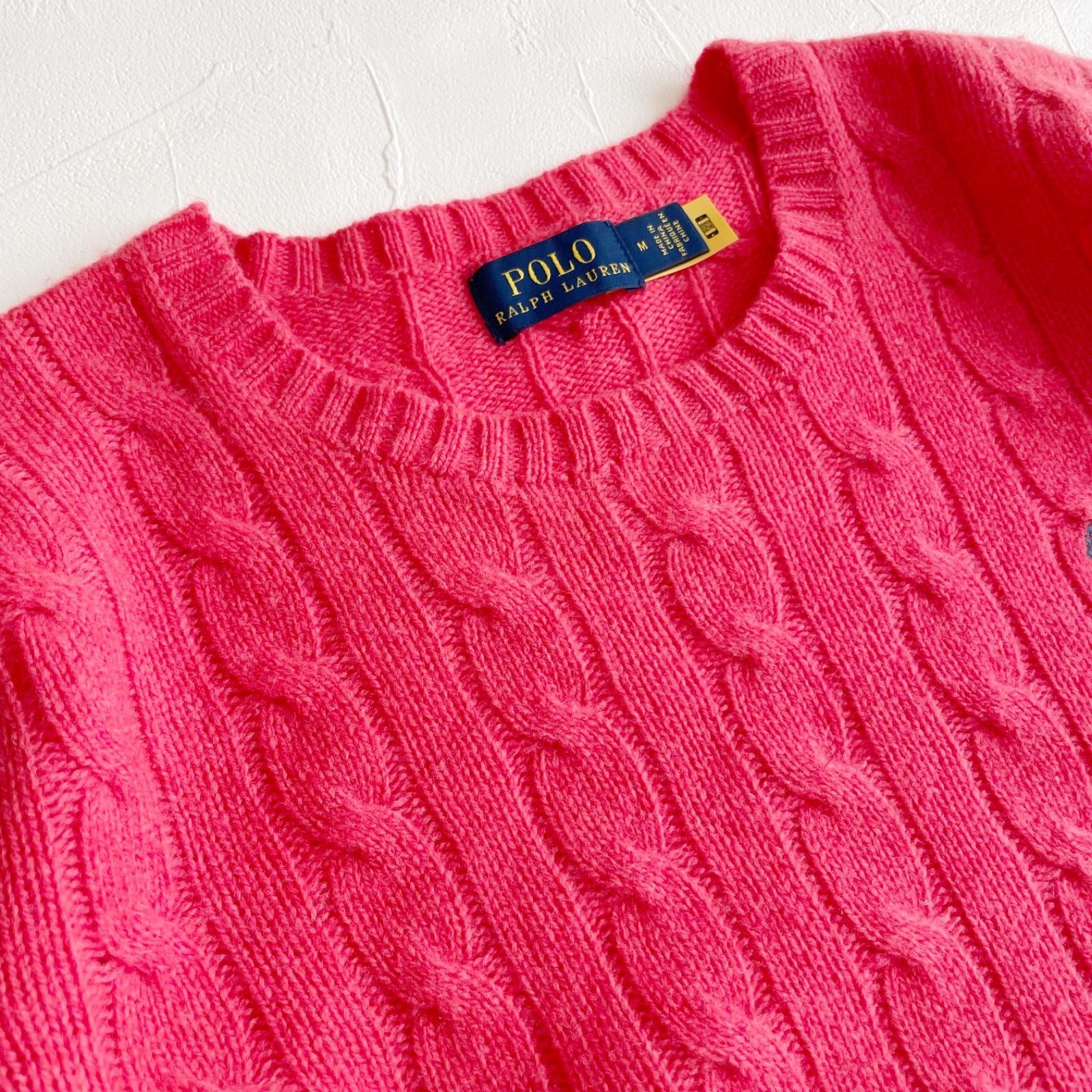 POLO RALPH LAUREN ポロ ラルフローレン カシミヤ混 ケーブル ニット