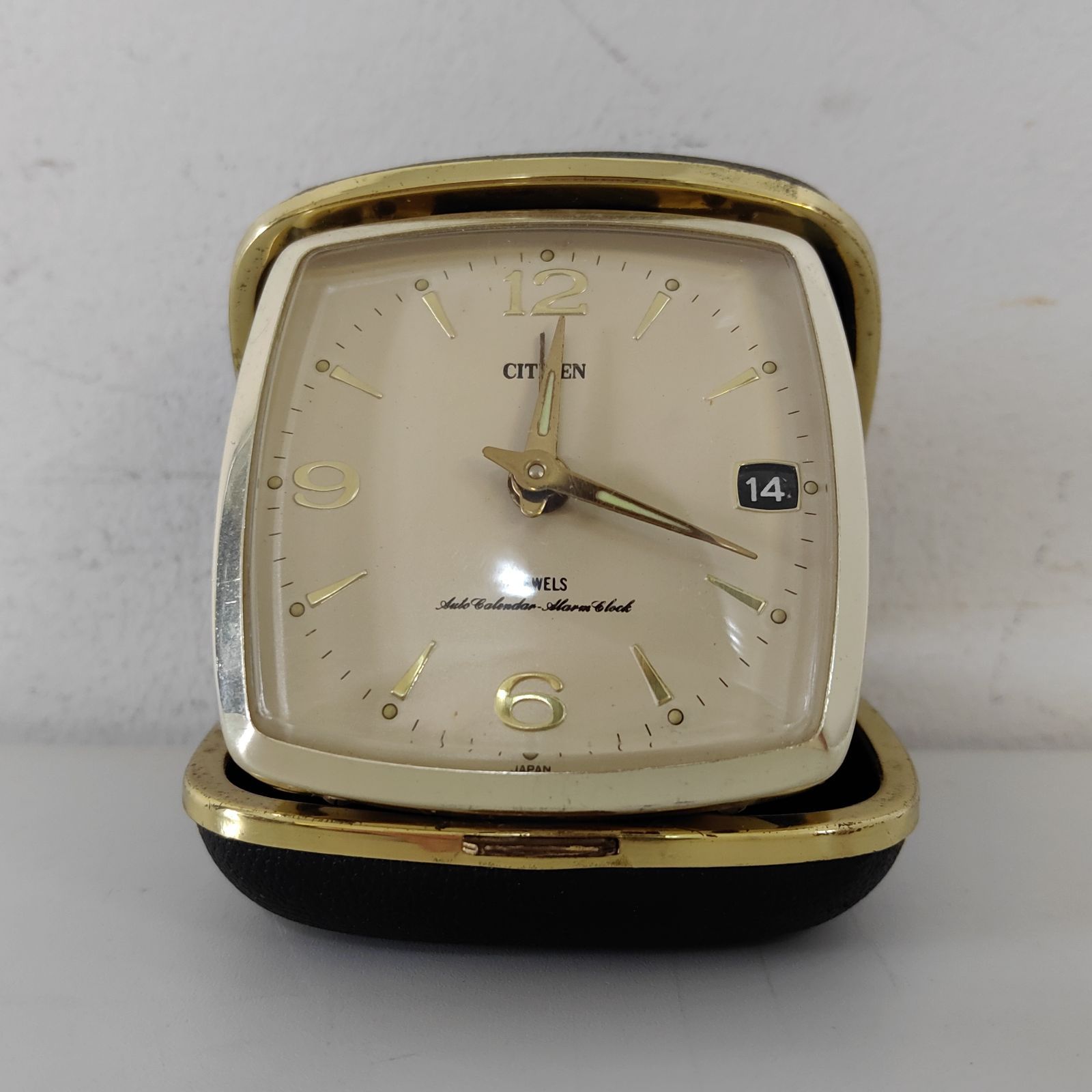 アンティーク ネジ巻 置き時計【真鍮製】 〇シチズン Citizen 置き時計 ネジ巻き レトロ アンティーク アラーム