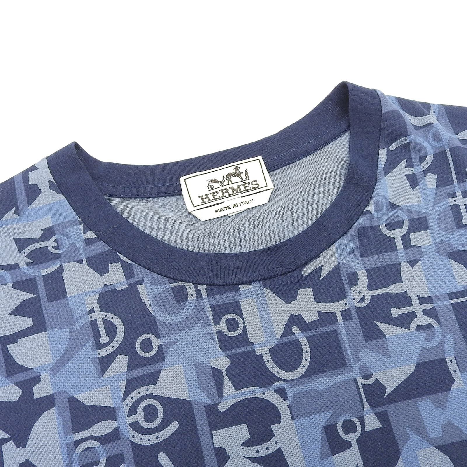 極美品△HERMES エルメス コットン100％ 馬 ホース 総柄 ショー