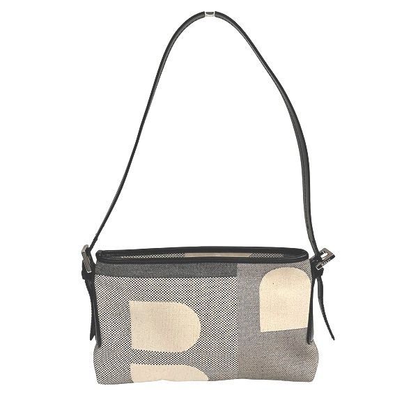 バリー キャンバス×レザー ロゴ バッグ ショルダーバッグ レディース