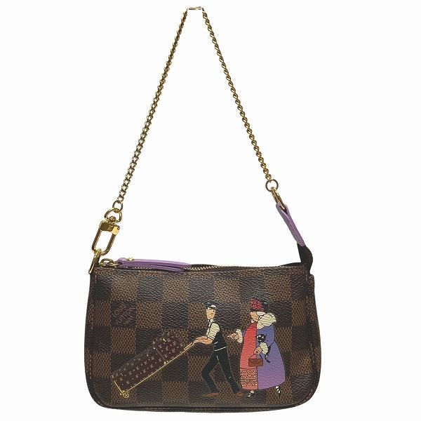 ルイヴィトン Louis Vuitton ダミエ イリュストレ ミニポシェットアクセソワール N 63003 バッグ ハンドバッグ レディース