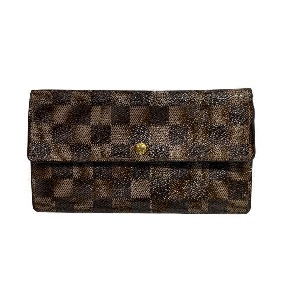 ルイヴィトン Louis Vuitton ダミエ ポシェット･ポルトモネクレディ N61724 長財布 2つ折り財布 ユニセックス