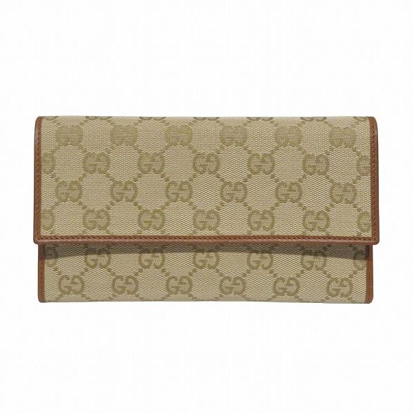 グッチ GUCCI GGキャンバス 257303.4276 GG柄 3つ折り財布 長財布 レディース