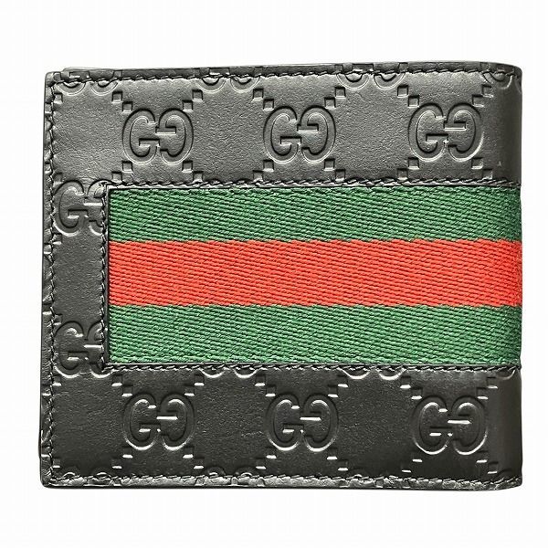 グッチ GUCCI シェリーライン 408826 GGシグネチャー 2つ折り財布 ユニセックス