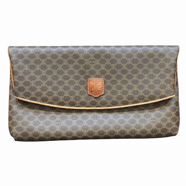 セリーヌ Celine マカダム ブラウン M90 バッグ クラッチバッグ ユニセックス