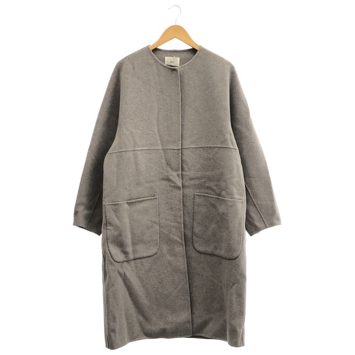 IENA イエナ ノンミュールジングウールリバーコート レディース グレー 36