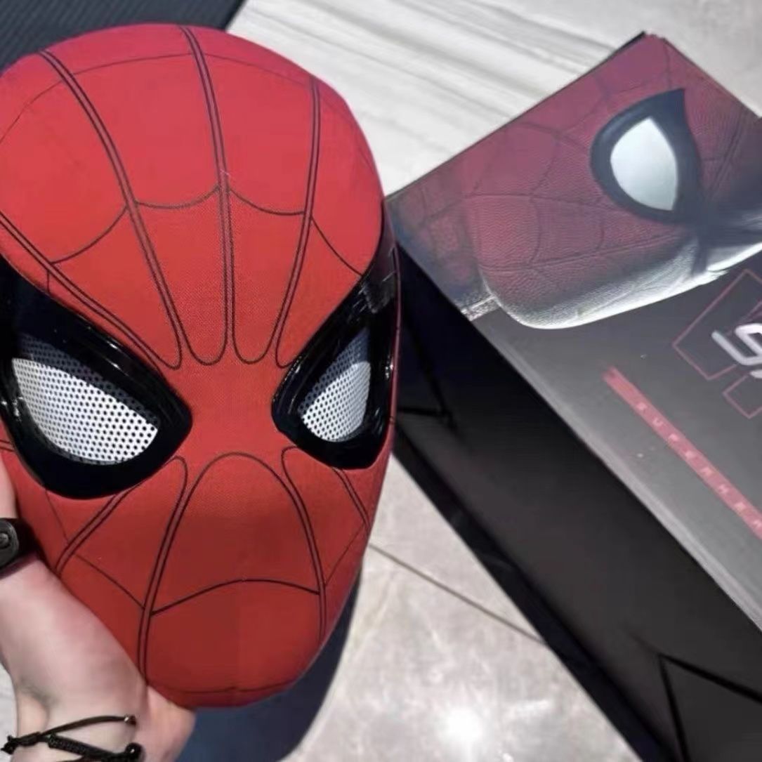 Spider-Man Mask】可動式目 スパイダーマン マスク コスチューム 子供