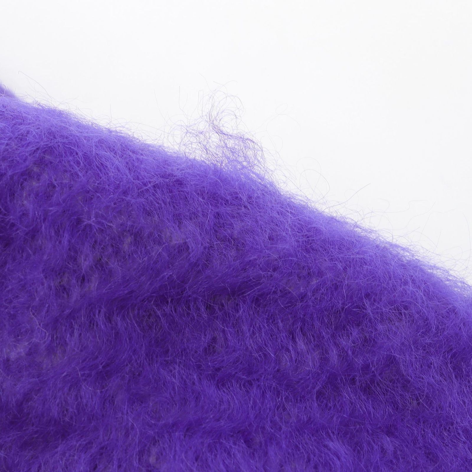 【美品】ロエベ　モヘア　マフラー　パープル　ウール　アナグラム　グラデーション ロエベ アナグラム マフラー モヘヤ×ウール×ナイロン パープル