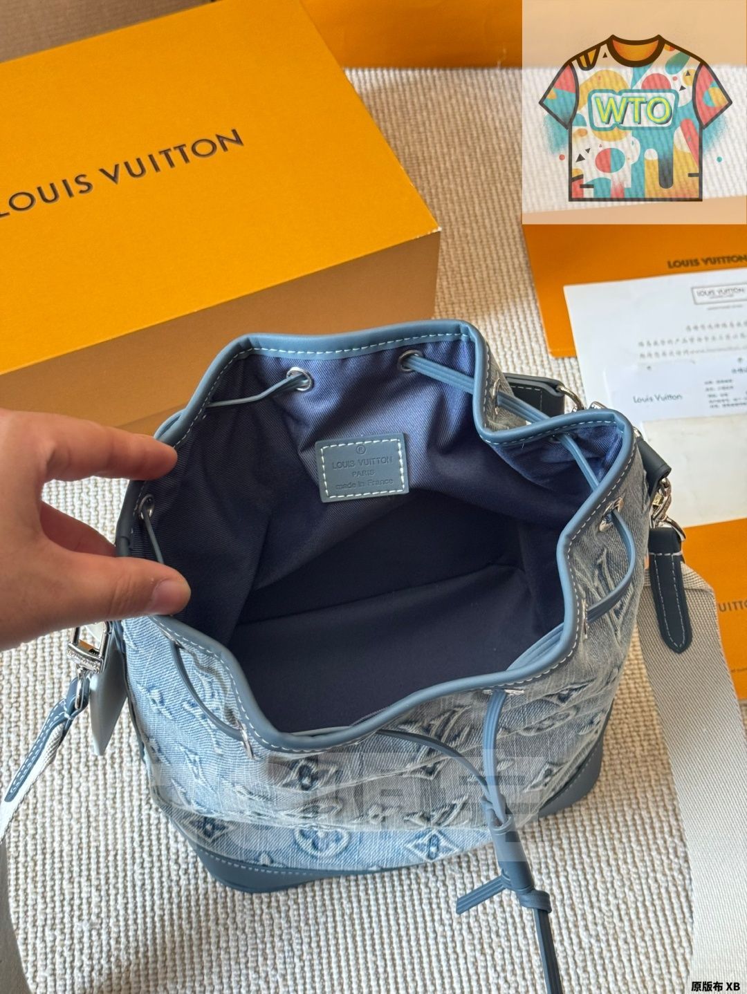  WTO通販 LV Denim Bucket Bag - デニム バケット バッグ-WTO輸入-LCH 61 ショルダーバッグ ショルダーバッグ