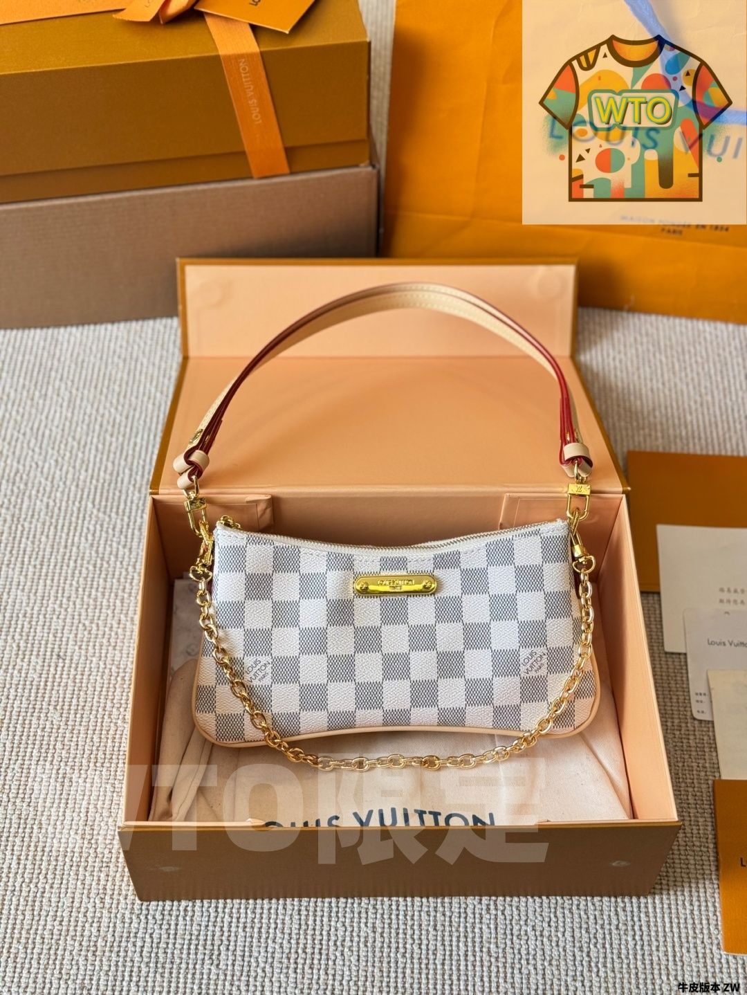 WTO通販 Liv Pochette Monogram Double Underarm Bag - Liv ポシェット モノグラム ダブル アンダーアーム バッグ-WTO輸入-OON82