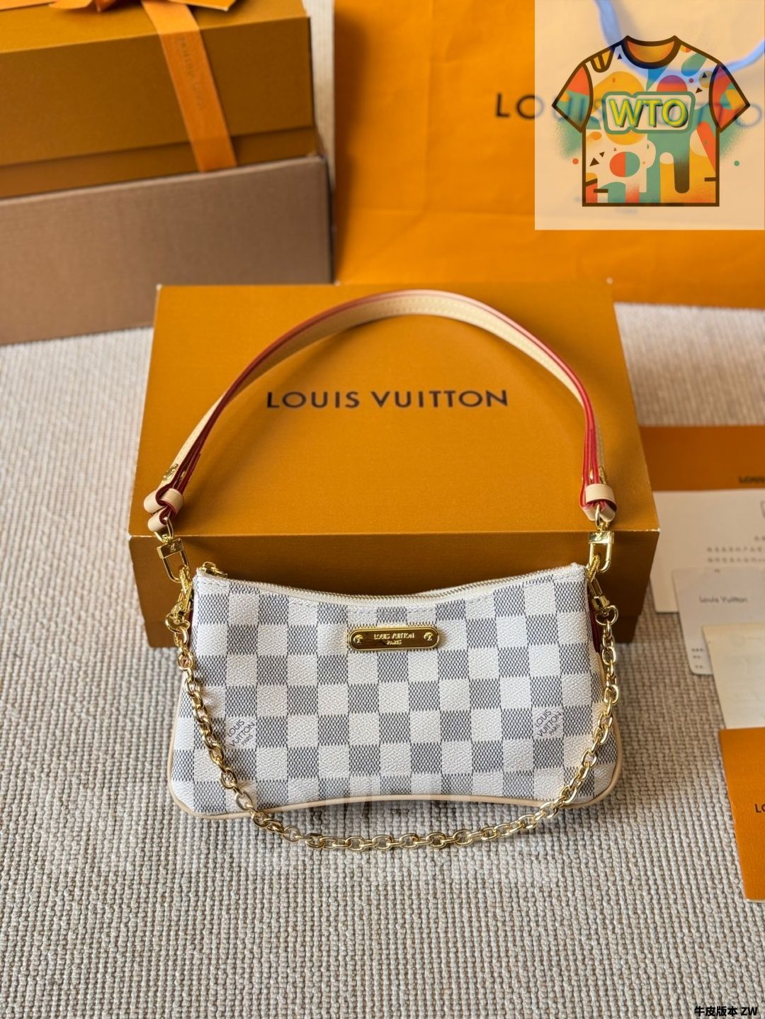 WTO通販 Liv Pochette Monogram Double Underarm Bag - Liv ポシェット モノグラム ダブル アンダーアーム バッグ-WTO輸入-OON82