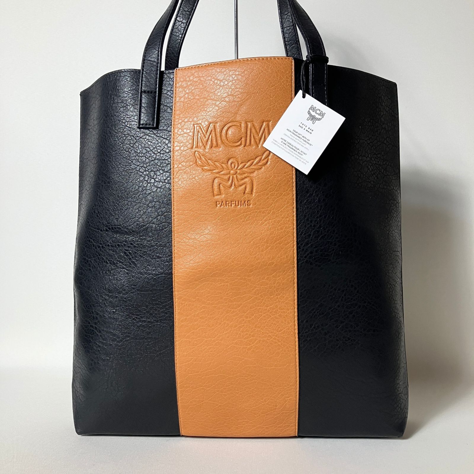 2510-274｜極美品｜エムシーエム トートバッグ レザー ブラック - メルカリ