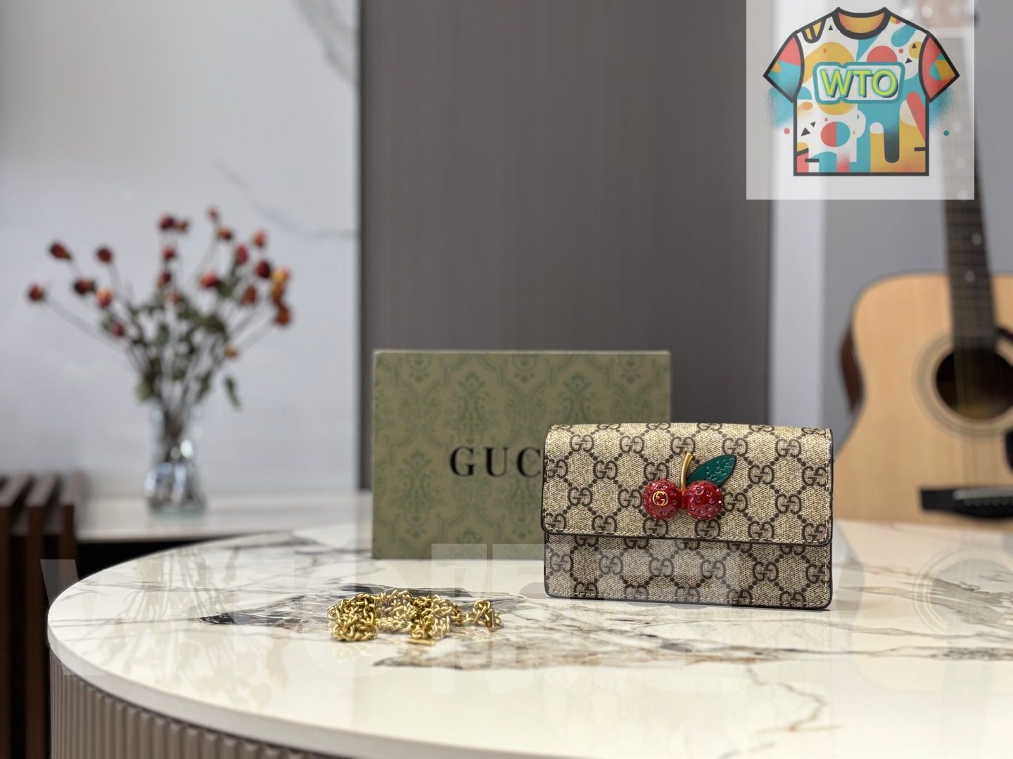 今日 Gucci GG チェリー チェーンバッグ|カスタムメイド ミニサイズ-WTO輸入1