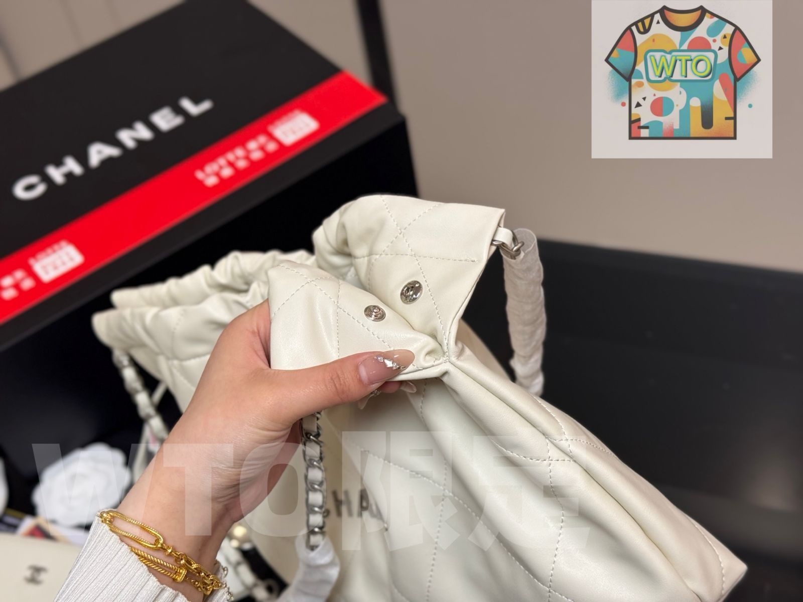  WTO通販 Chanel 24 C 横版 Garbage Bag ゴミ袋スタイル 36.25 cm 1-WTO輸入-ZNP 87 ハンドバッグ バッグ