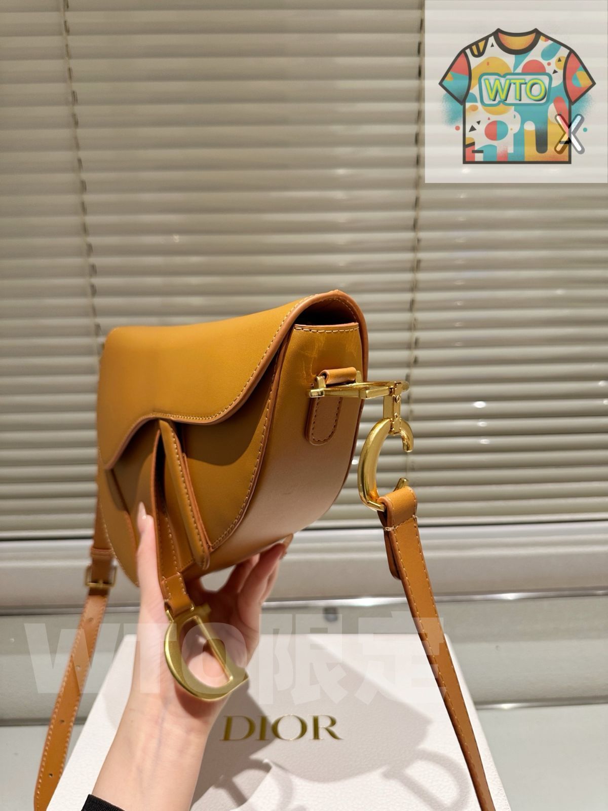  WTO通販 Dior Summer Wave 2 Hb ブルースムースカフスキン フラップサドルバッグ-WTO輸入-SUH 73 ショルダーバッグ ショルダーバッグ