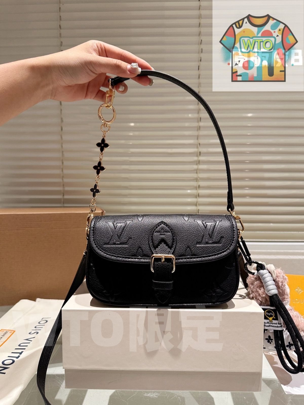 WTO通販 LV Nano Diane 牛皮アンダーアーム ファジーパック ヴィトン ナノ ダイアン 牛皮 アンダーアーム ファジー バッグ-WTO輸入-UOR74