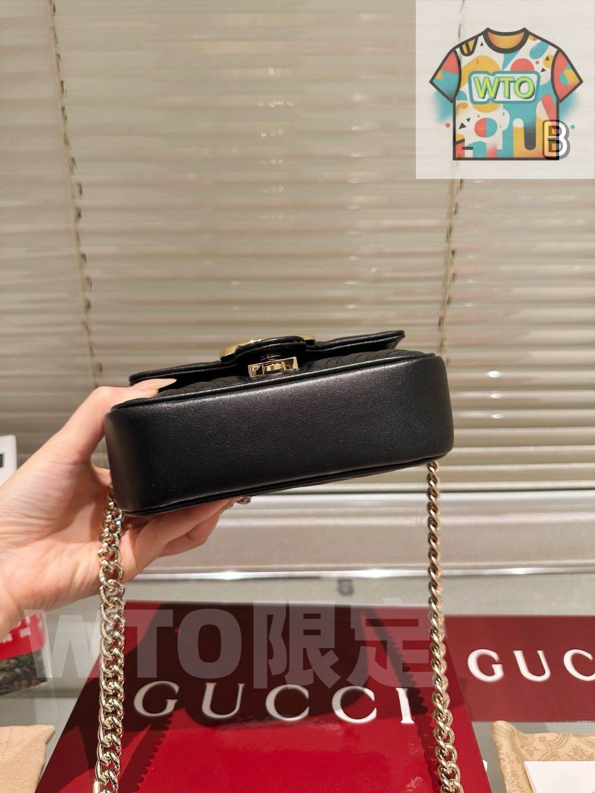  WTO通販 Gucci GG Marmont Top Handle Shoulder Bag - グッチ マルモン トップハンドル ショルダーバッグ-WTO輸入-ASO 46 ショルダーバッグ ショルダーバッグ