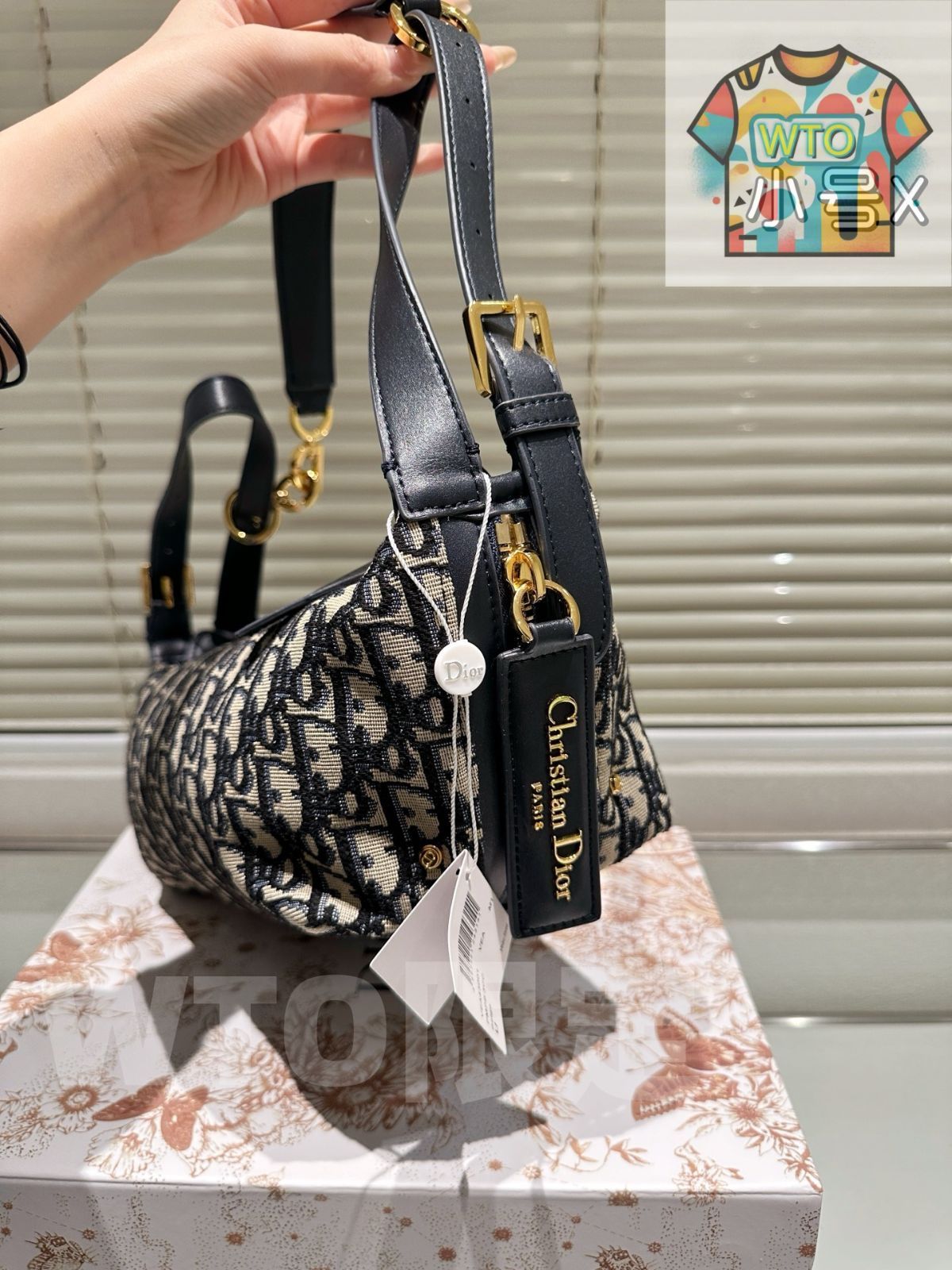 人気ブランドが大特価。 WTO通販 Dior D-Journey Chain Shoulder Bag - ディオール D-Journey チェーン ショルダー バッグ-WTO輸入-GOK57