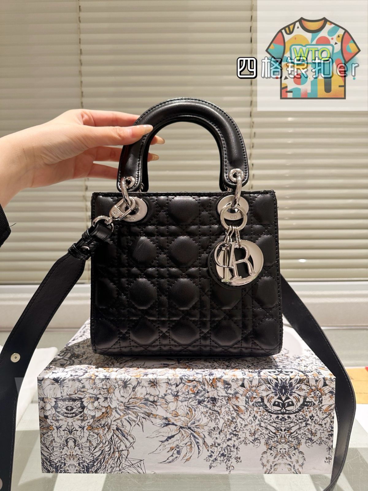  WTO通販 Dior Lady Lambskin Bag with F able Gift Box - ディオール レディー ラムスキン バッグ フォールダブル ギフトボックス付 日本語タイトル-WTO輸入-JXO 74 ショルダーバッグ ショルダーバッグ