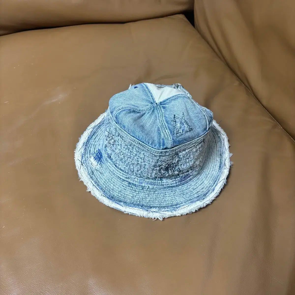 KAPITAL キャピタル 老人と海 クラッシュ ウォッシュド デニム バケットハット 帽子