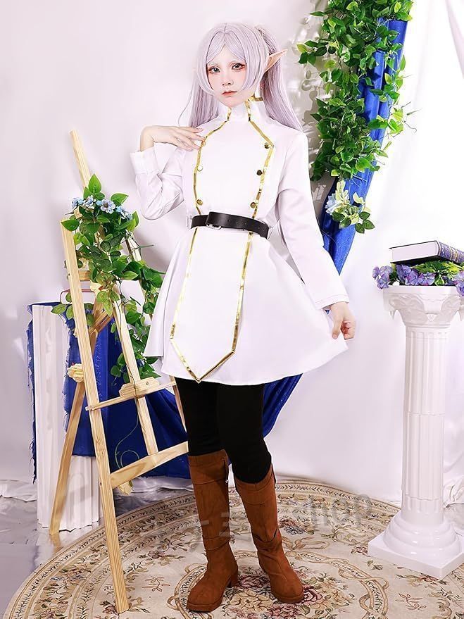 フリーレン衣装&ウィッグ&エルフ耳イヤリングセット Amazon.co.jp: 葬送のフリーレン コスプレ 耳飾り+つけ耳付き
