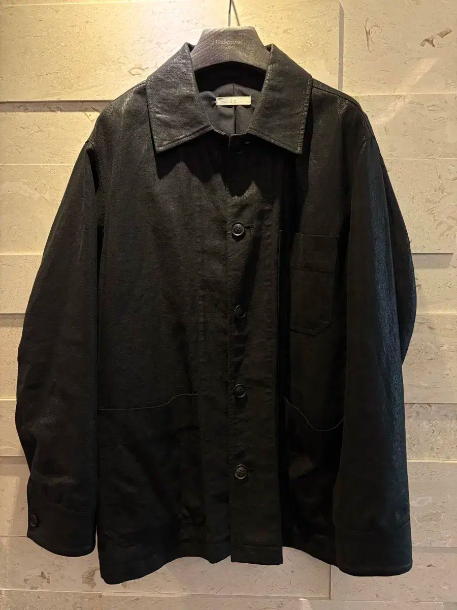 M リー リネン コーティング ワークジャケット