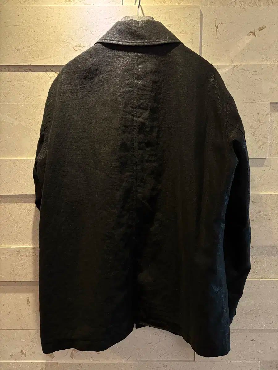 M リー リネン コーティング ワークジャケット