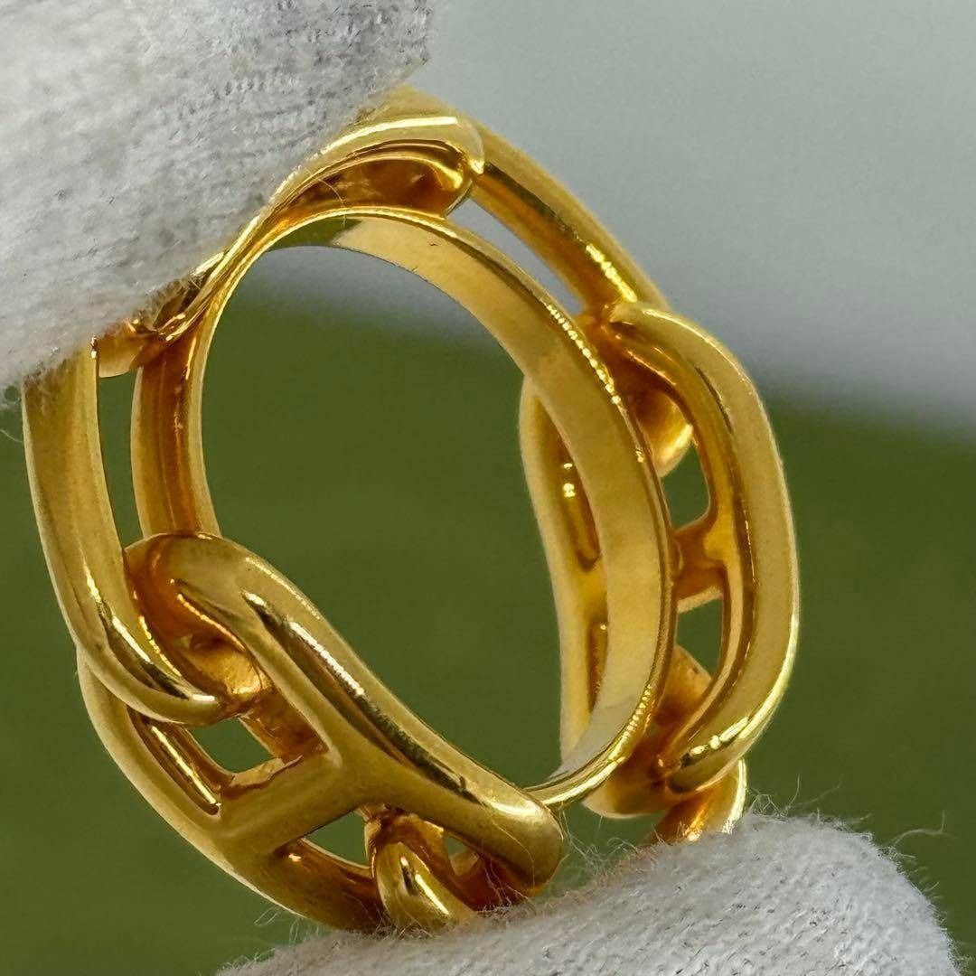 HERMES シェーヌダンクル レガート ゴールド 2024 スカーフリング