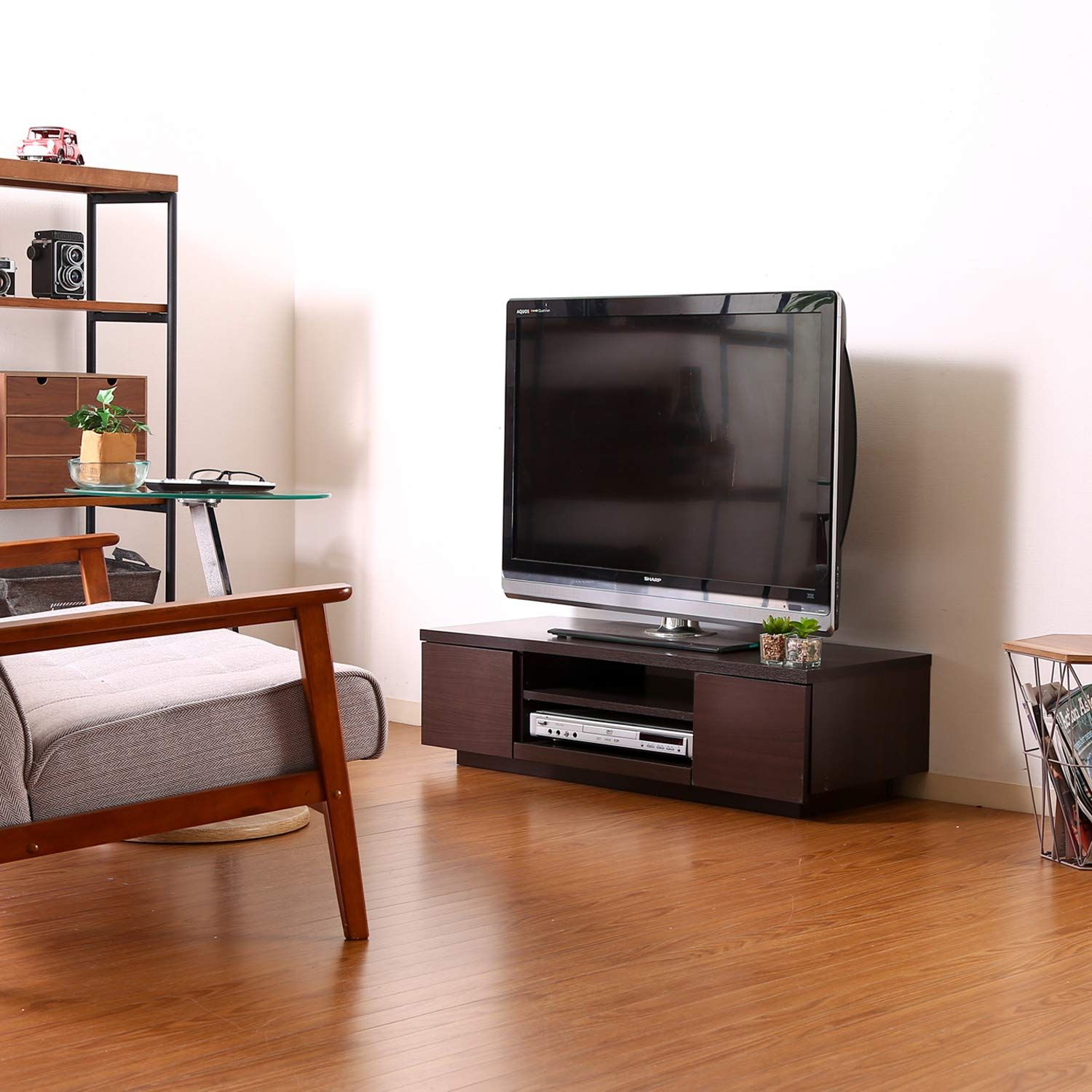 不二貿易 テレビ台 ローボード 32型対応 幅100 cm ブラウン ロータイプ 引き出し収納 99263