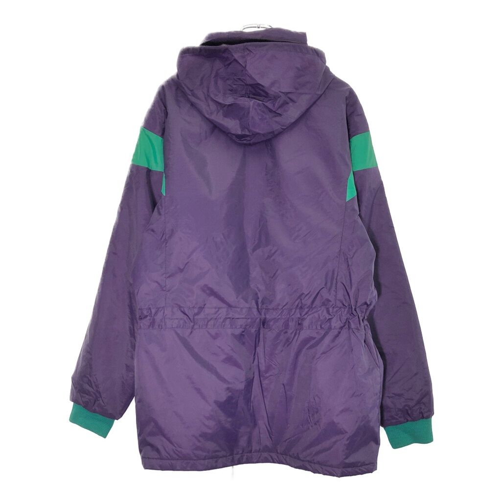 80年代 adidas アディダス ナイロンジャケット スポーツ パープル メンズ L 古着 V8198