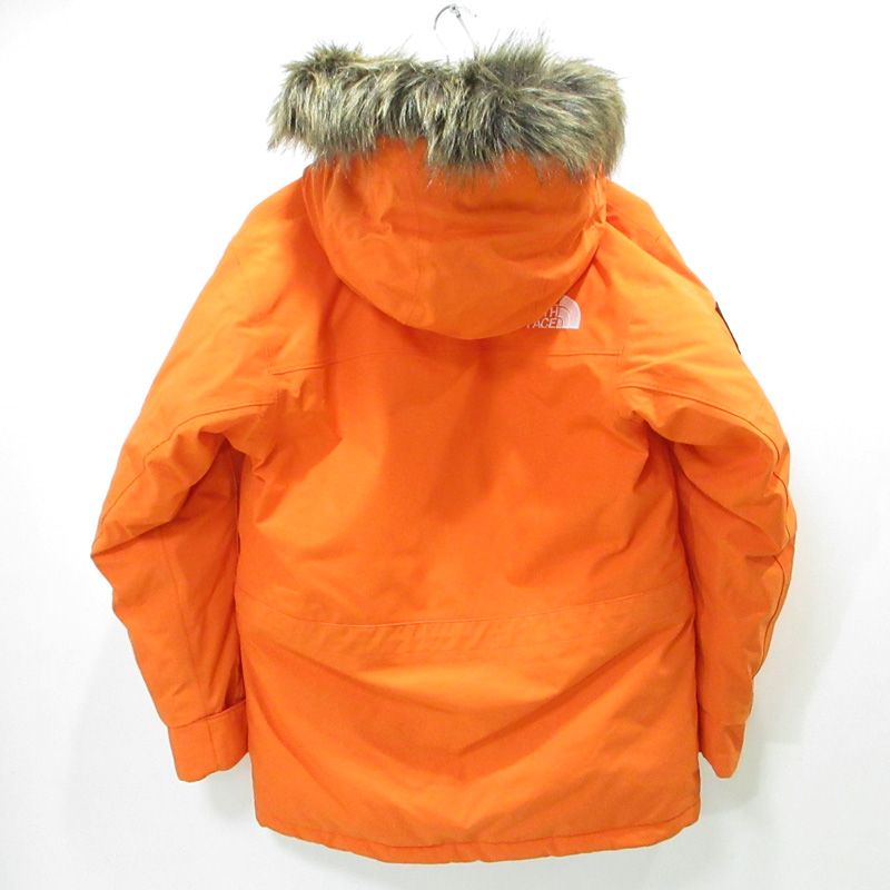 三重本店 THE NORTH FACE ザ ノースフェイス ANTARCTICA PARKA アンタークティカパーカー GORE-TEXロゴ刺繍ダウンジャケット ND92032 オレンジ サイズ S 92