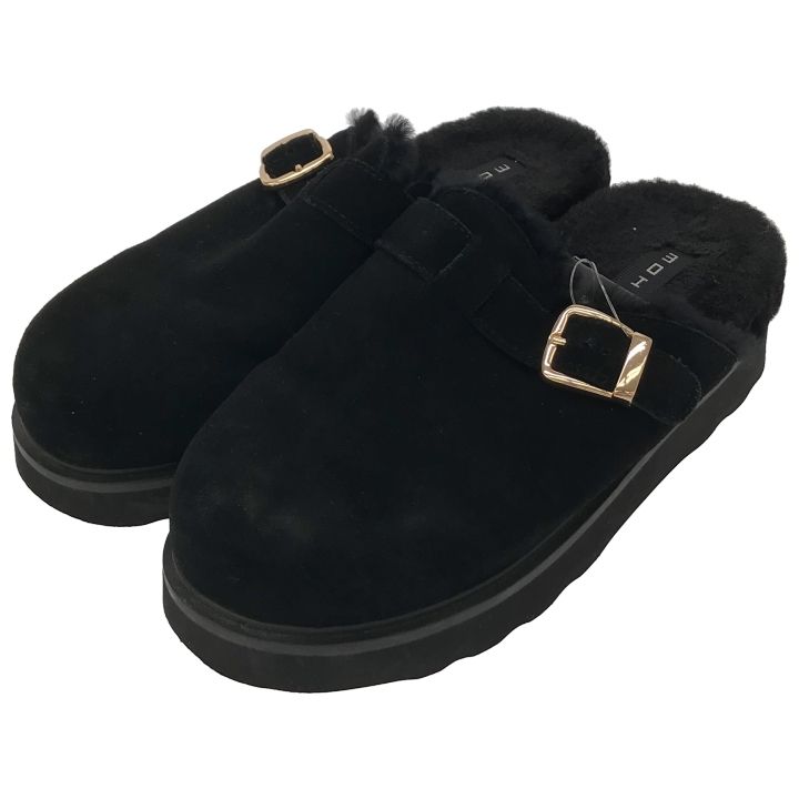 MOHI モヒ ④ ファースリッポン レディース ブラック 36