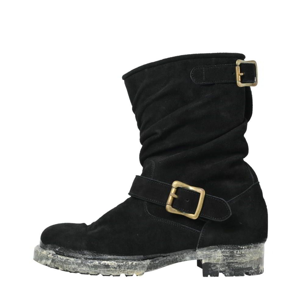  MIHARA YASUHIRO ねじれ加工 スエード エンジニア ブーツ ブーツ 靴