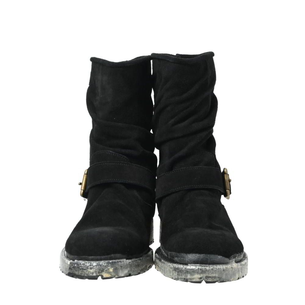 MIHARA YASUHIRO ねじれ加工 スエード エンジニア ブーツ